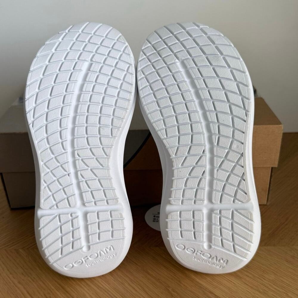 OOFOS OOMY Stride White/Grey Women Recovery Sneaker - SZ 6 - Picture 8 of 9